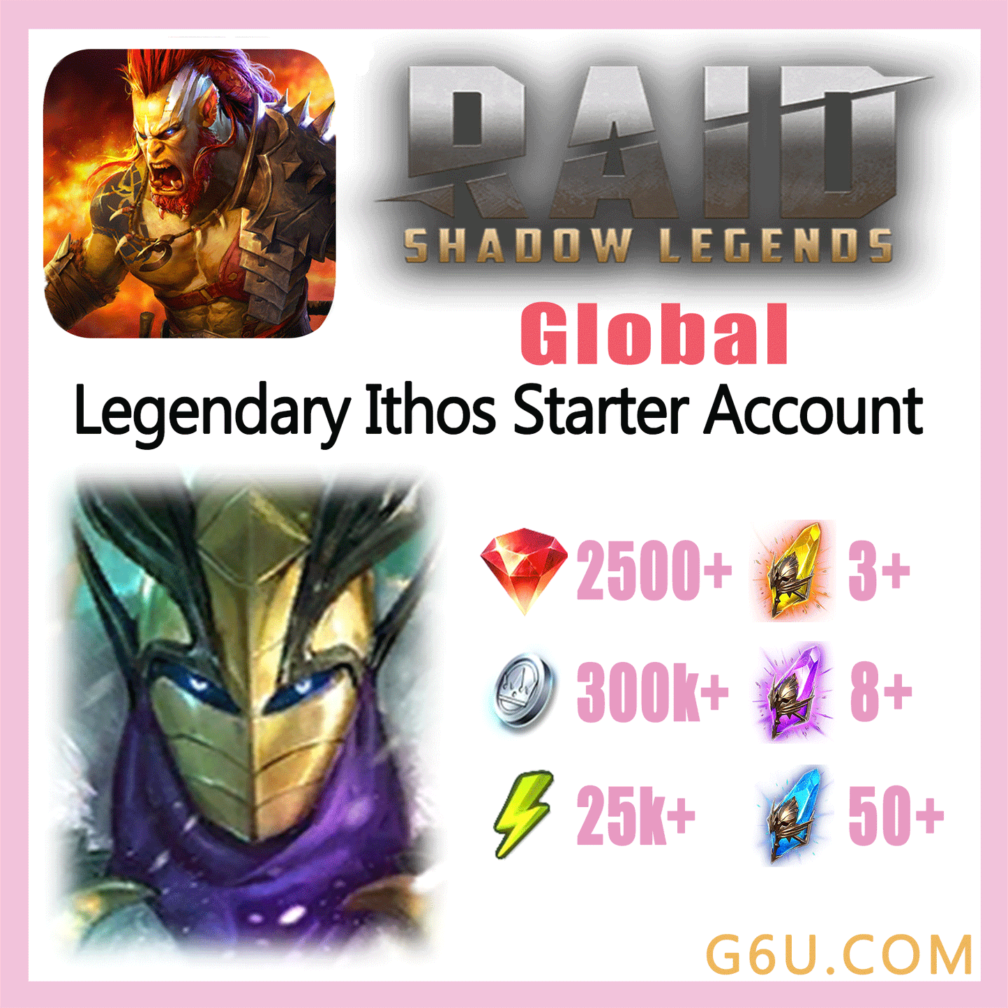 Raid: Shadow Legends Legendary Ithos Starter Account (Global)