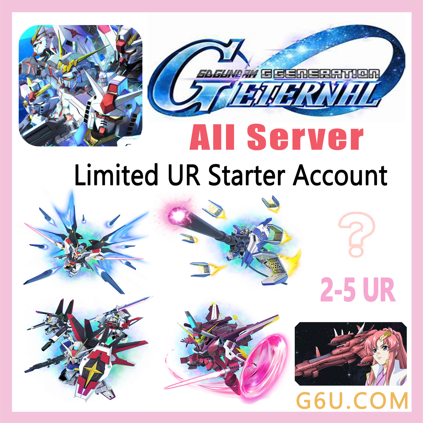 SD Gundam Generation ETERNAL Limited UR Starter Account(All Server)