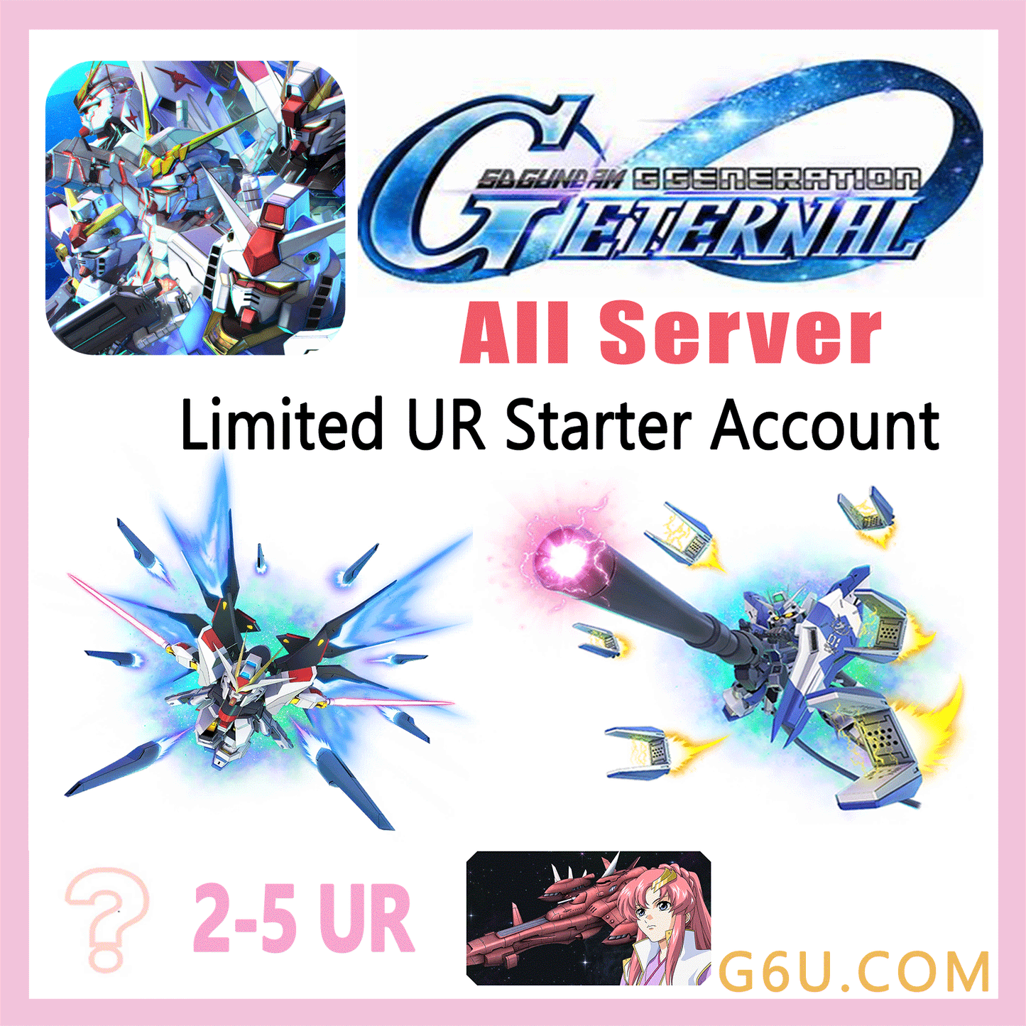 SD Gundam Generation ETERNAL Limited UR Starter Account(All Server)