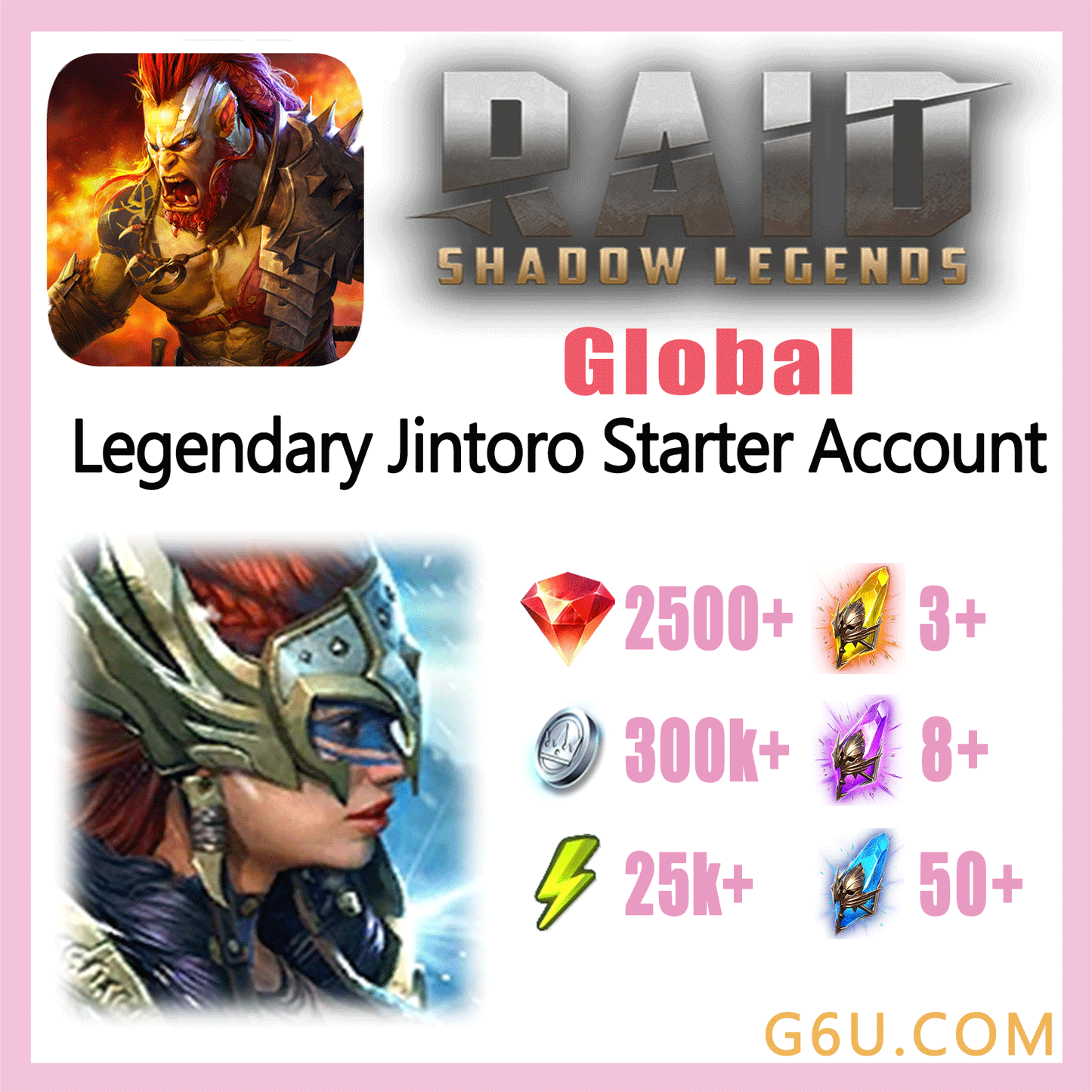 Raid: Shadow Legends Legendary Valkyrie Starter Account (Global)