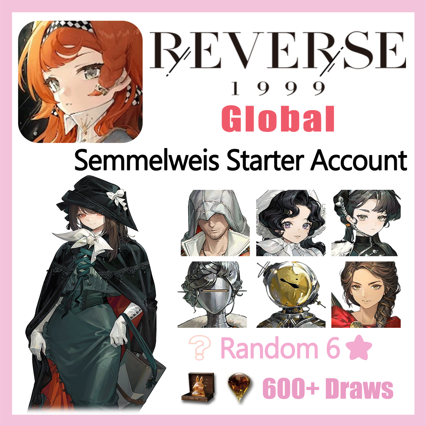 Reverse: 1999 Semmelweis Starter Account (Global)