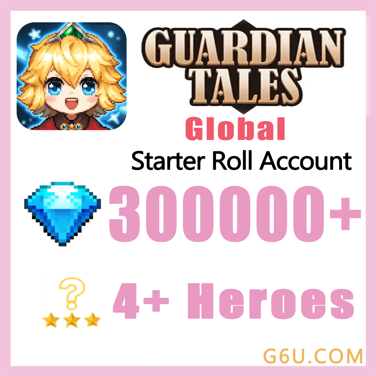Guardian Tales Starter Roll Account( Global )