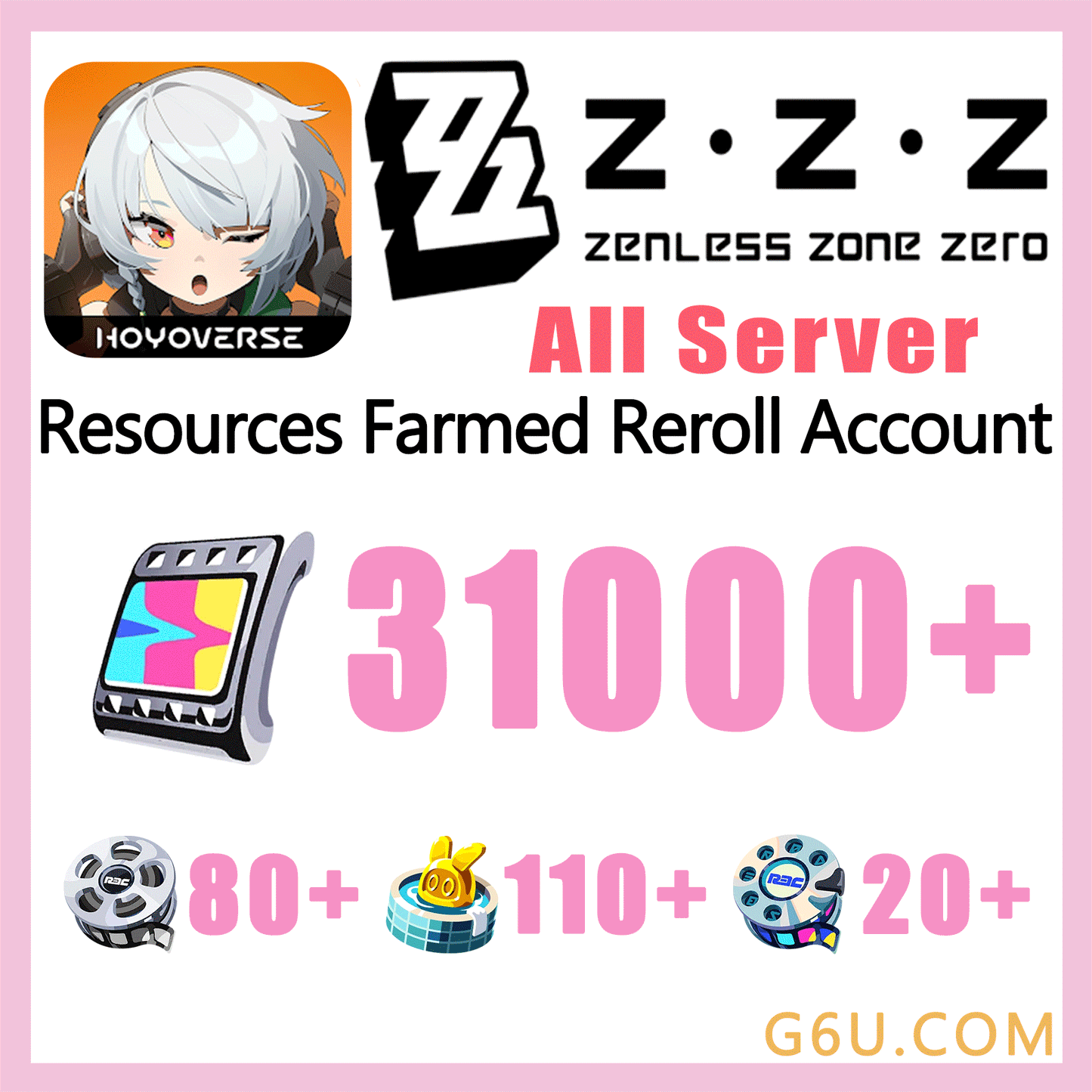 Zenless Zone Zero Resources Farmed Reroll Account ( All Server )