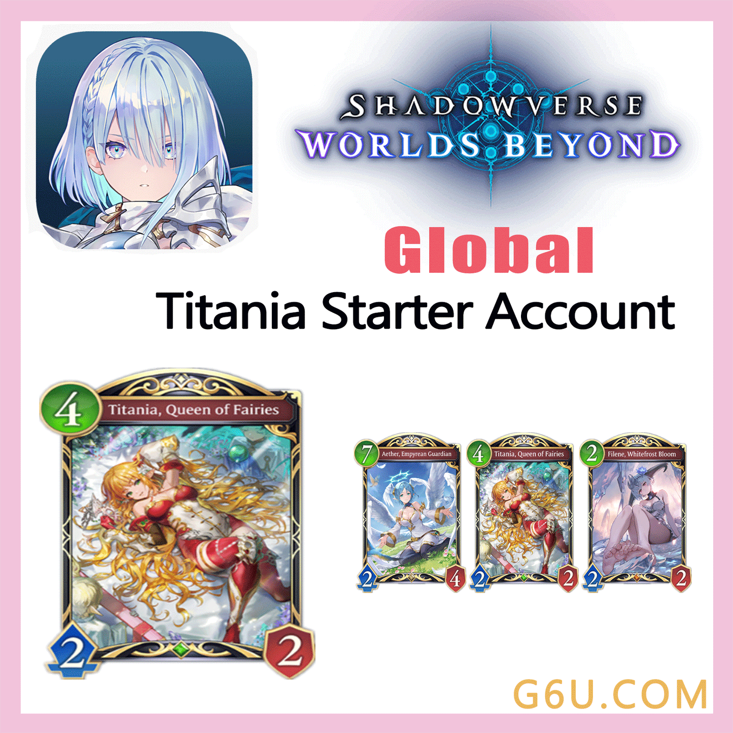 Shadowverse:Worlds Beyond Different Painting Titania Starter Account(Global)