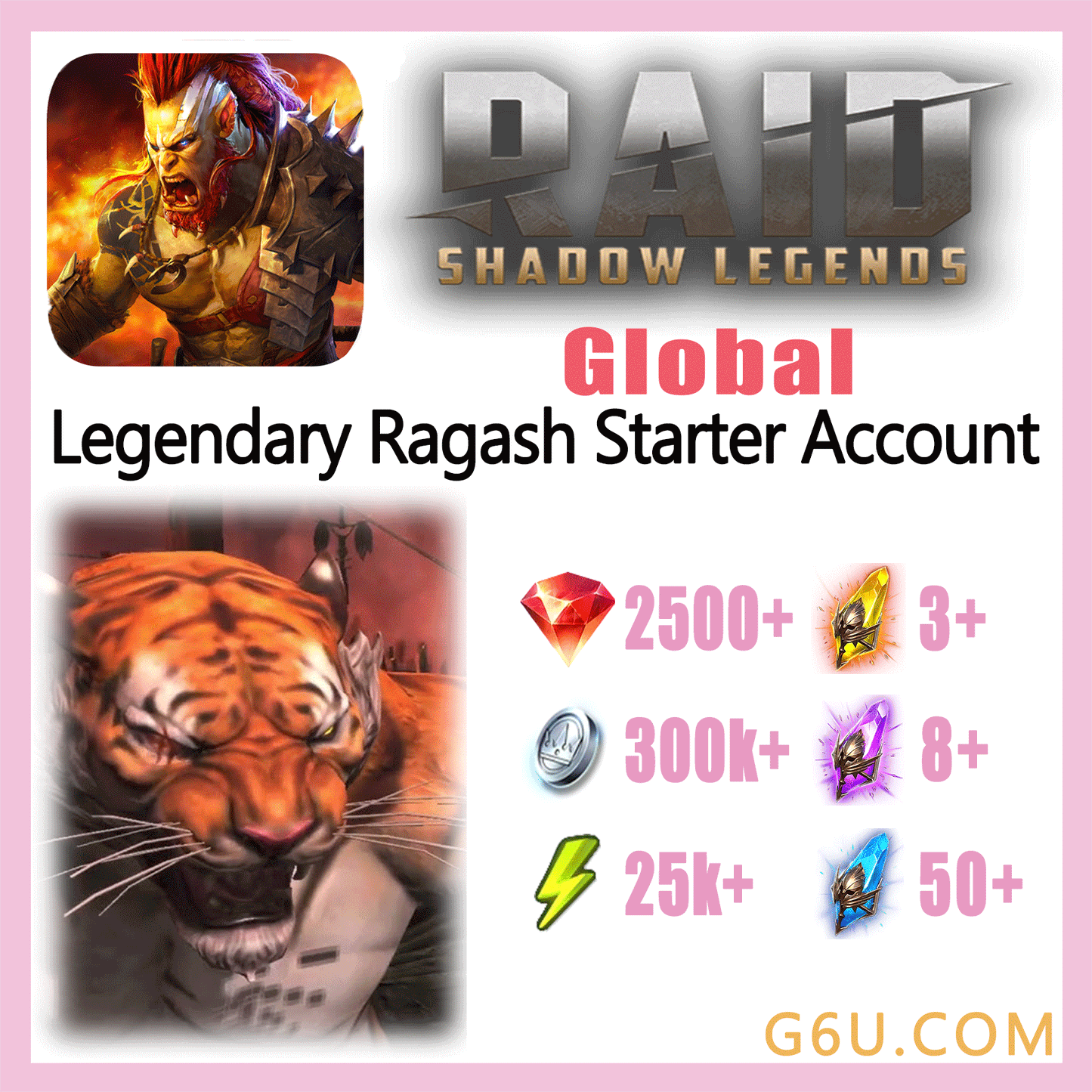 Raid: Shadow Legends Legendary Ragash Starter Account (Global)
