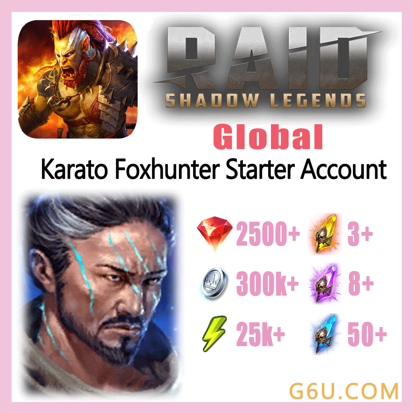 Raid: Shadow Legends Legendary Karato Foxhunter Starter Account (Global)