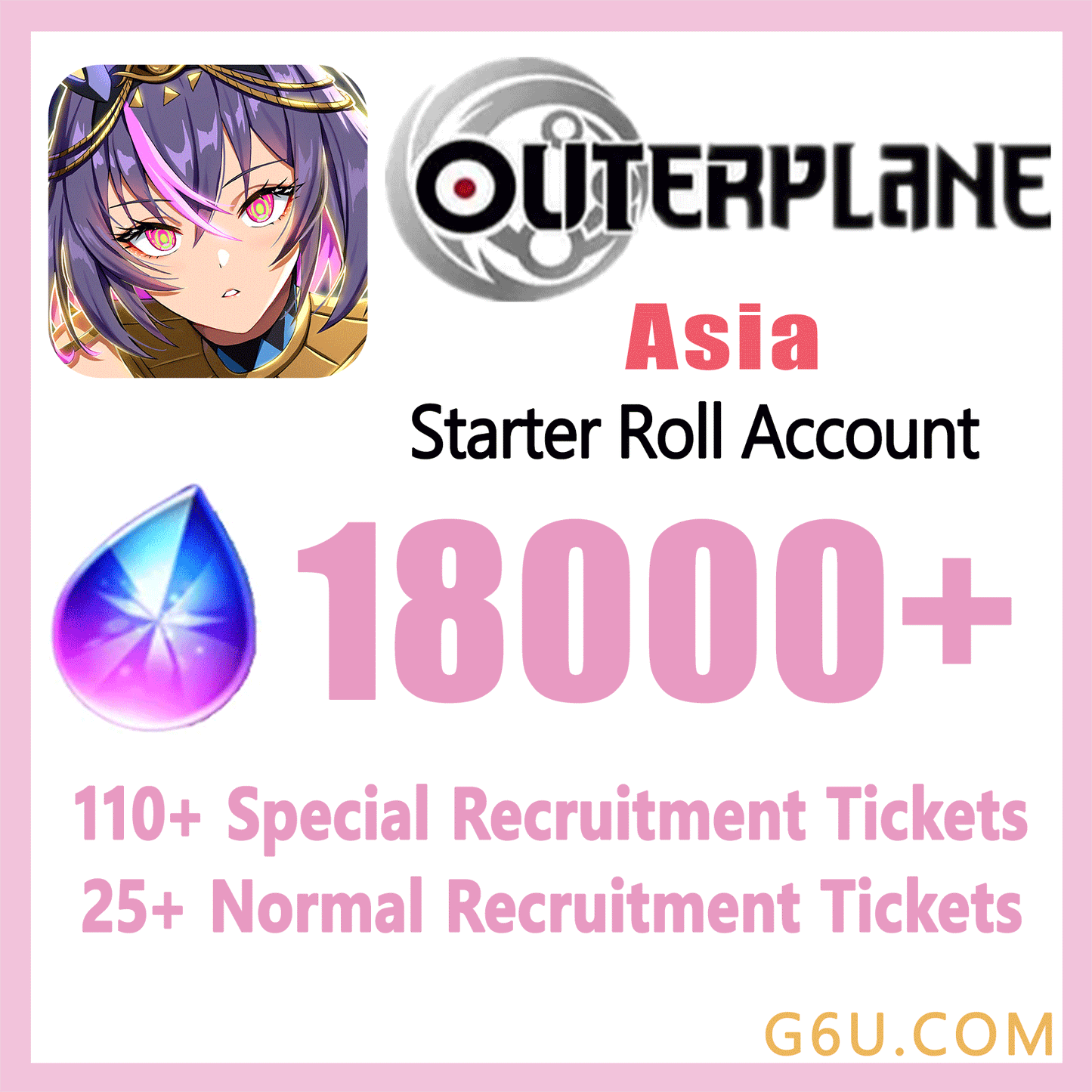 OUTERPLANE Starter Reroll Account (Asia)