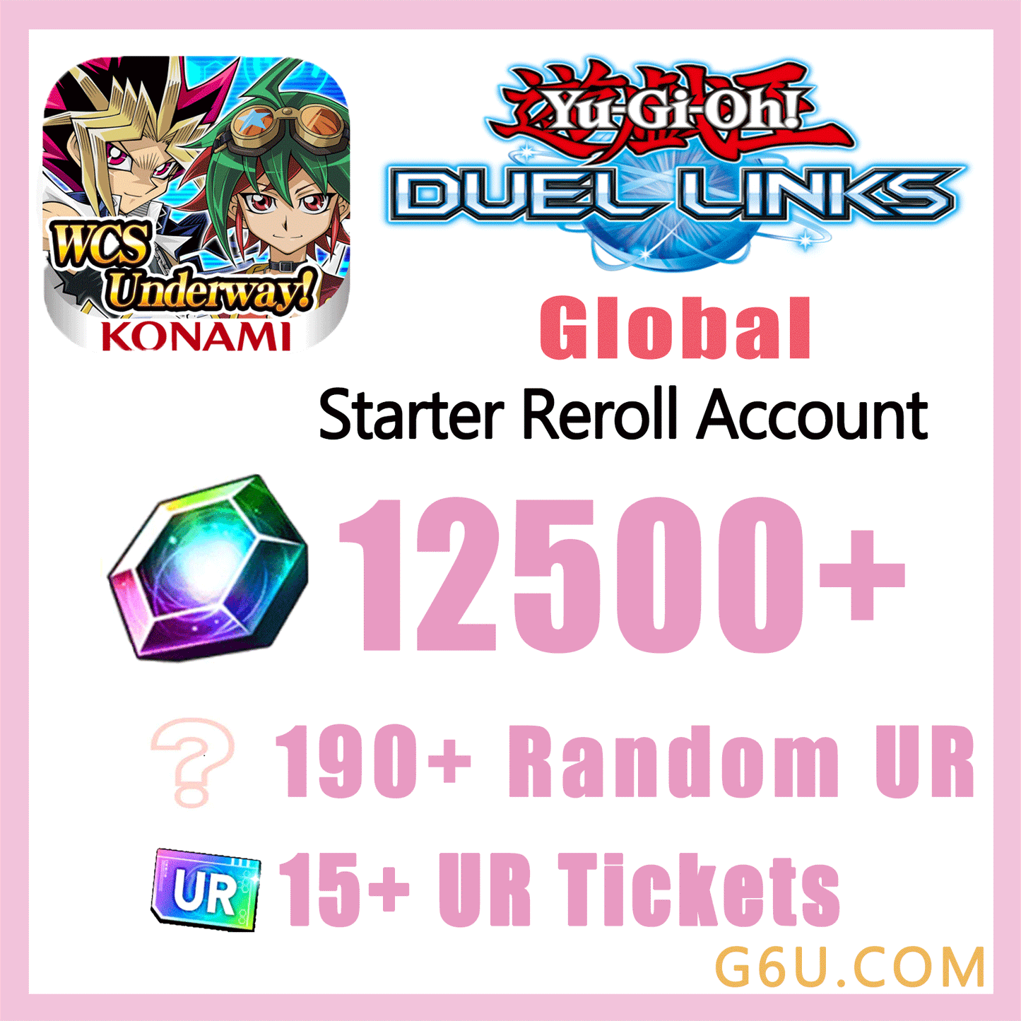 Yu-Gi-Oh! Duel Links Starter Reroll Account (Global)