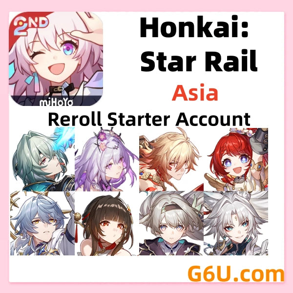Honkai: Star Rail Castorice Starter Reroll Account ( Asia )