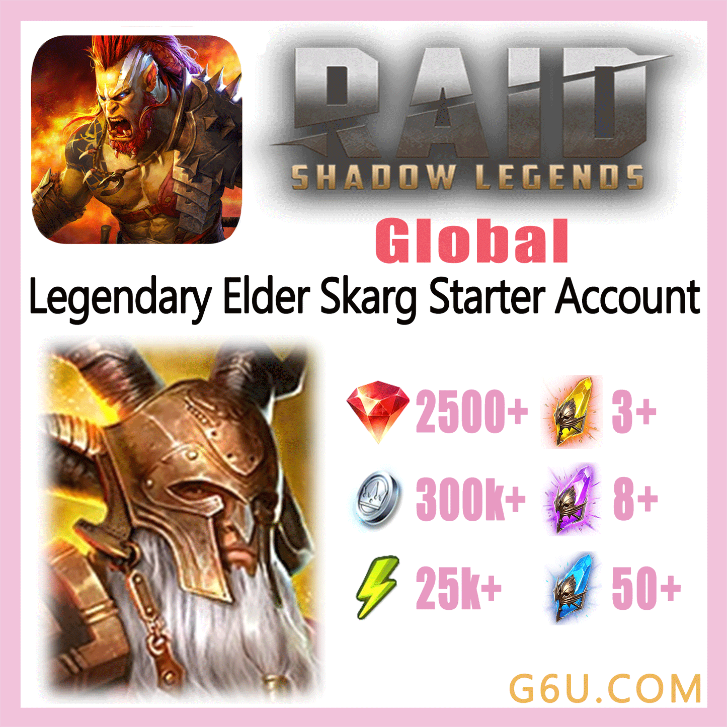 Raid: Shadow Legends Legendary Elder Skarg Starter Account (Global)