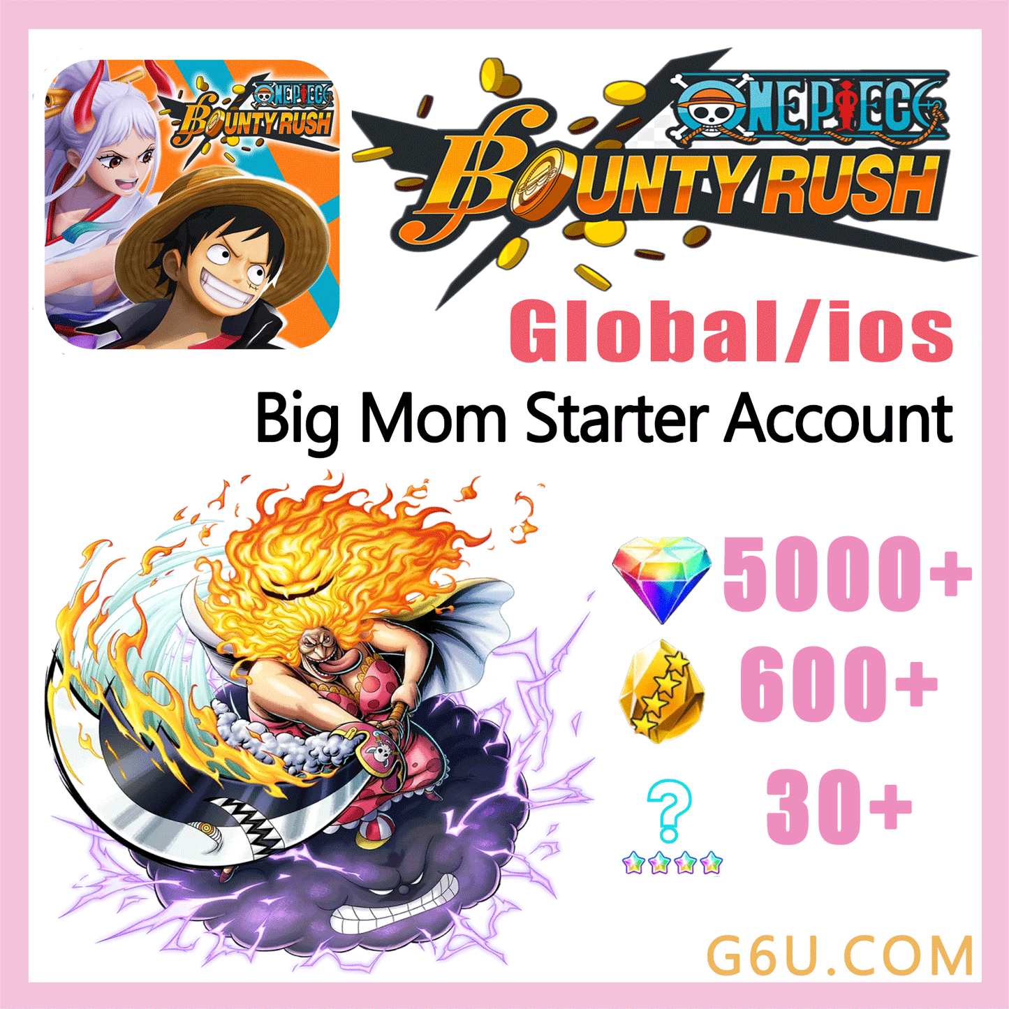 ONE PIECE Bounty Rush Big Mom Starter Account ( Global | iOS )