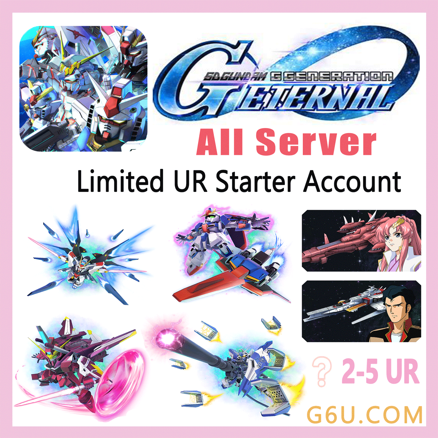 SD Gundam Generation ETERNAL Limited UR Starter Account(All Server)