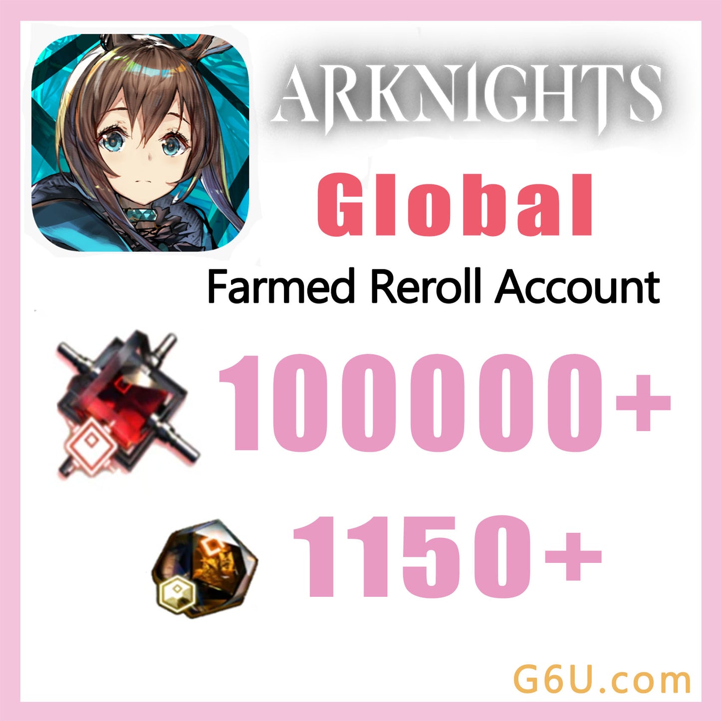 Arknights Farmed Reroll Account (Global)
