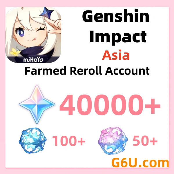 Genshin Impact Farmed Reroll Account ( Asia )