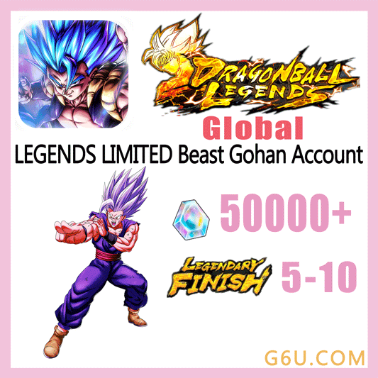 DRAGON BALL LEGENDS LEGENDS LIMITED Beast Gohan Farmed Starter Account ( Global)
