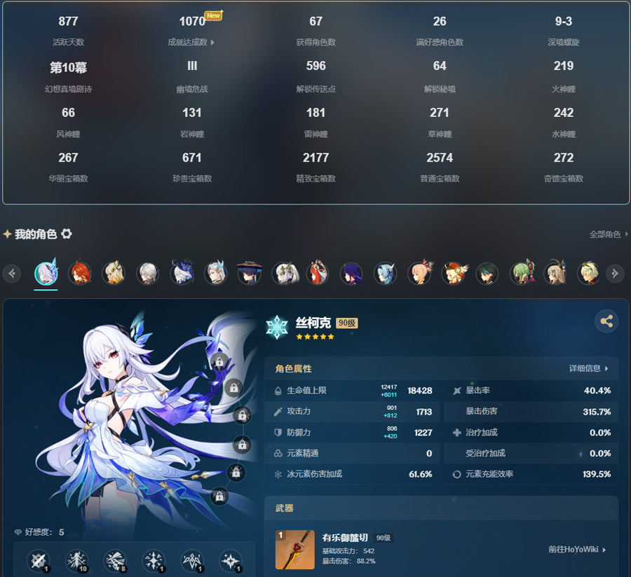 Genshin lmpact 43 Gold Premium Account (Asia)