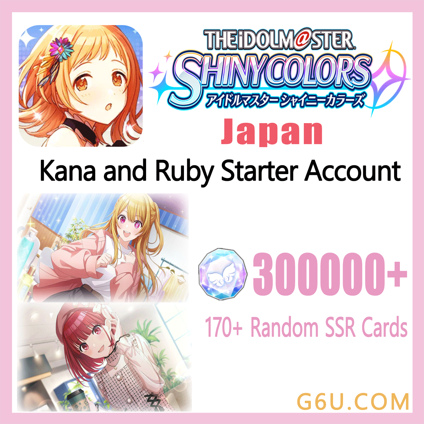 Idolmaster Shiny Colors Shanimasu Shinymas iDOLM@STER  Arima Kana + Hoshino Ruby Starter Account