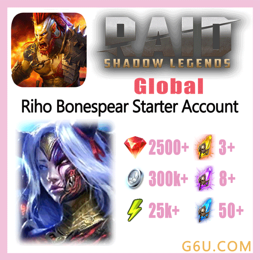 Raid: Shadow Legends Legendary Riho Bonespear Starter Account (Global)