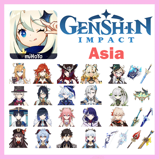 Genshin Impact 58 Gold Premium Account (Asia)