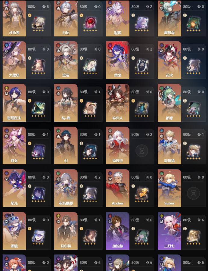 Honkai: Star Rail 2 C2 Characters Premium Account(Asia)