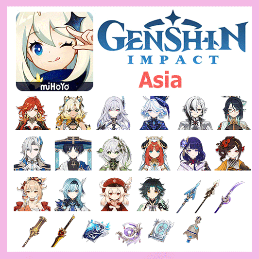 Genshin lmpact 43 Gold Premium Account (Asia)