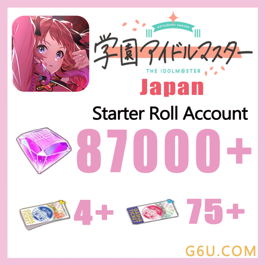 Gakuen Idolmaster iDOLM@STER Reroll Starter Account (Japan)
