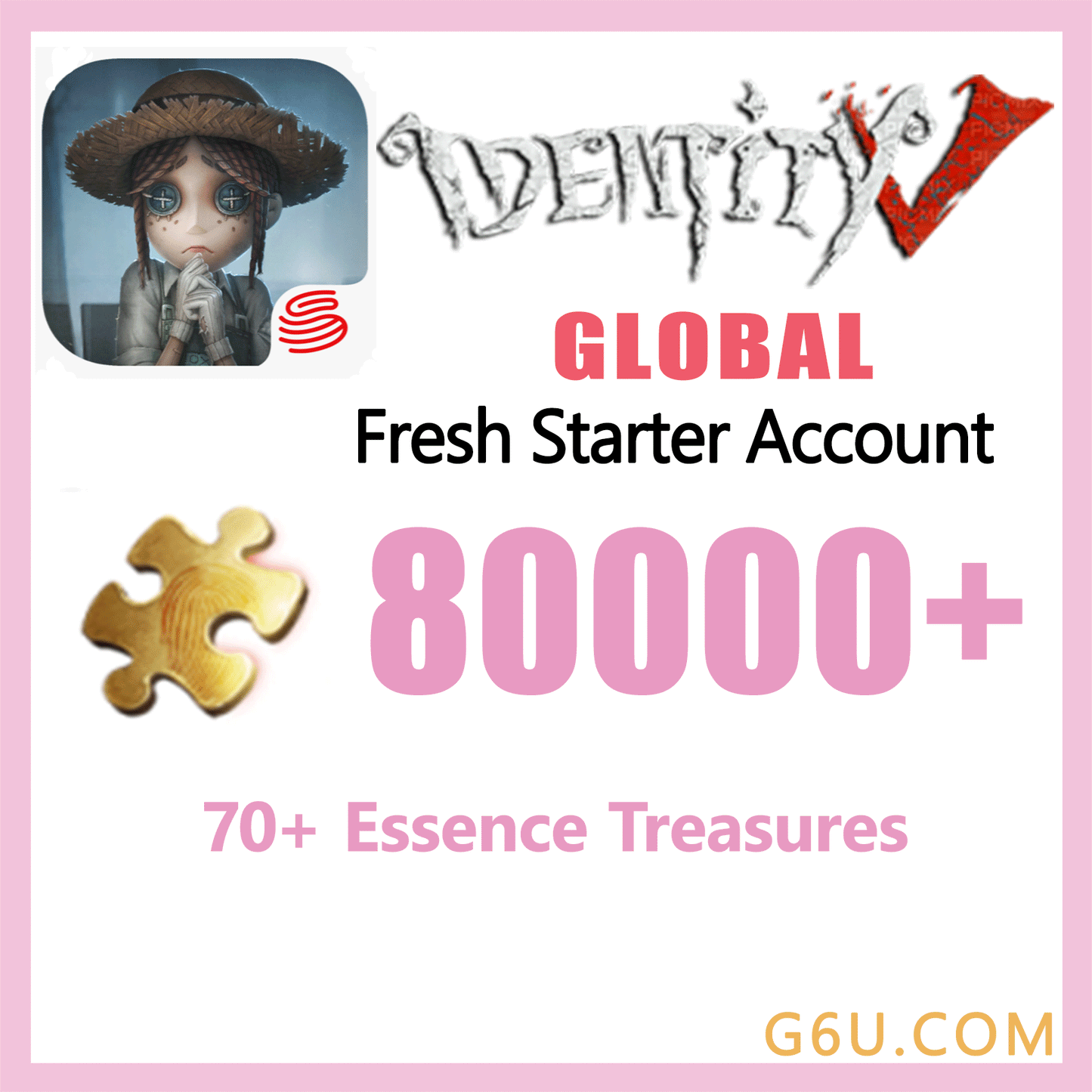 Identity V  Fresh Starter Account ( Global )