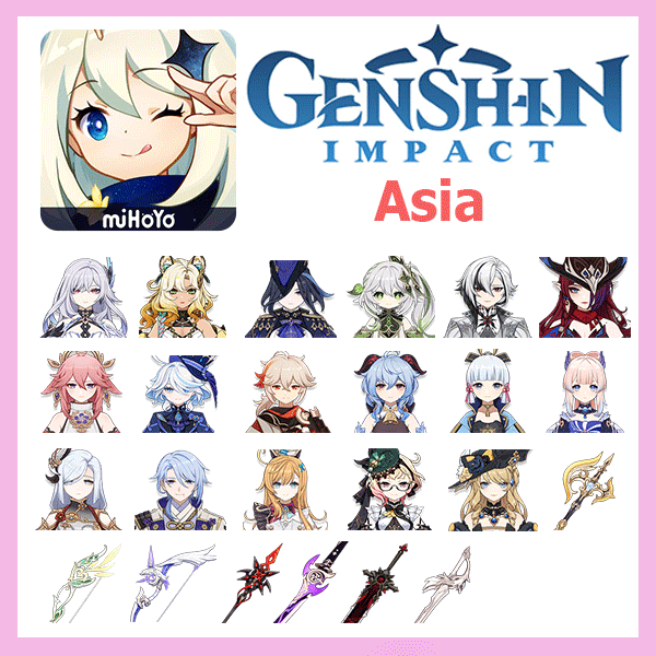 Genshin Impact 37 Gold Premium Account (Asia)