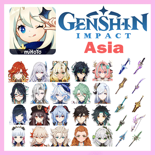 Genshin Impact 75 Gold High Training Level Premium Account (Asia)
