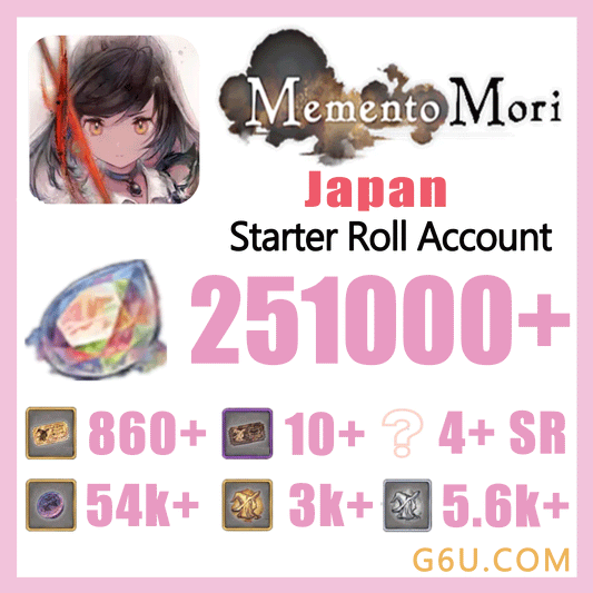 Memento Mori Starter Reroll Account (Japan)
