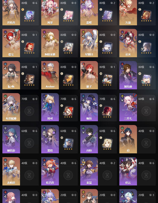 Honkai: Star Rail 2 C2 Characters Premium Account(Asia)