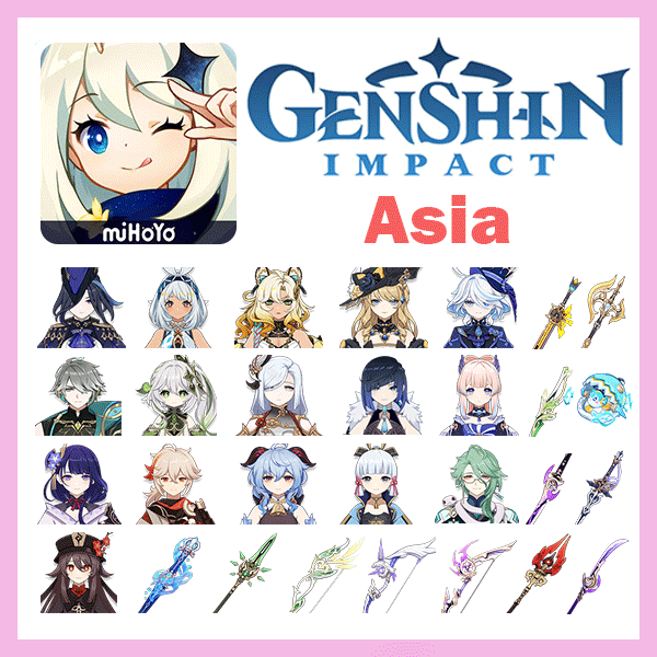 Genshin Impact 68 Gold Premium Account (Asia)