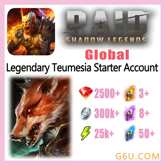 Raid: Shadow Legends Legendary Teumesia Starter Account (Global)