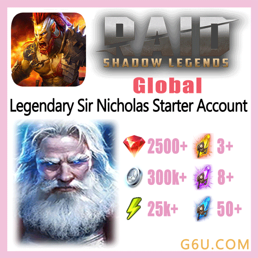 Raid: Shadow Legends Legendary Sir Nicholas Starter Account (Global)