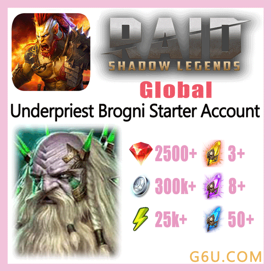 Raid: Shadow Legends Legendary Underpriest Brogni Starter Account (Global)