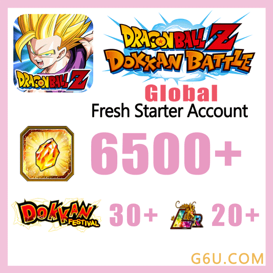 DRAGON BALL Z DOKKAN BATTLE Fresh Starter Account ( Global | iOS )