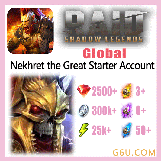 Raid: Shadow Legends Legendary Nekhret the Great Starter Account (Global)
