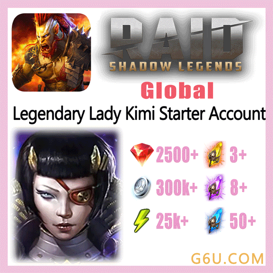 Raid: Shadow Legends Legendary Lady Kimi Starter Account (Global)