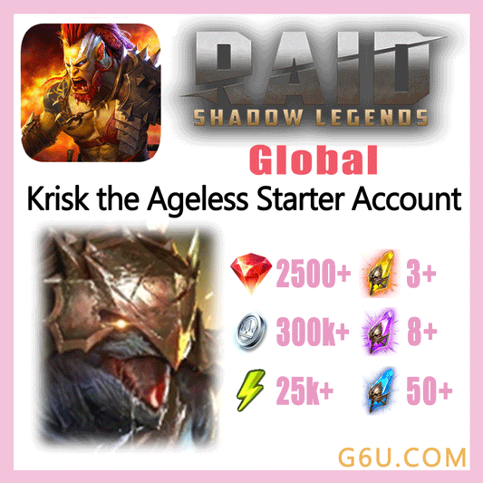 Raid: Shadow Legends Krisk the Ageless Starter Account (Global)