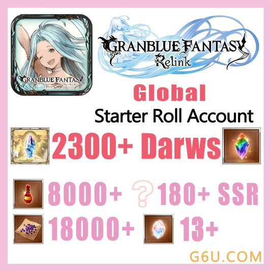 Granblue Fantasy GBF Spark 2300+ Draws Starter Reroll Account（Global）