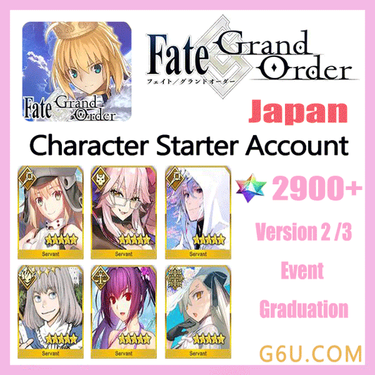 FGO Fate/Grand Order Character Starter Account ( Japan )