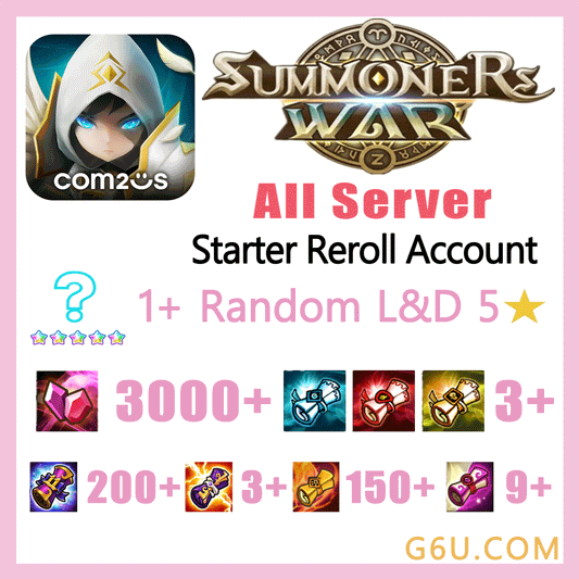 Summoners War Starter Roll Account ( All Server )