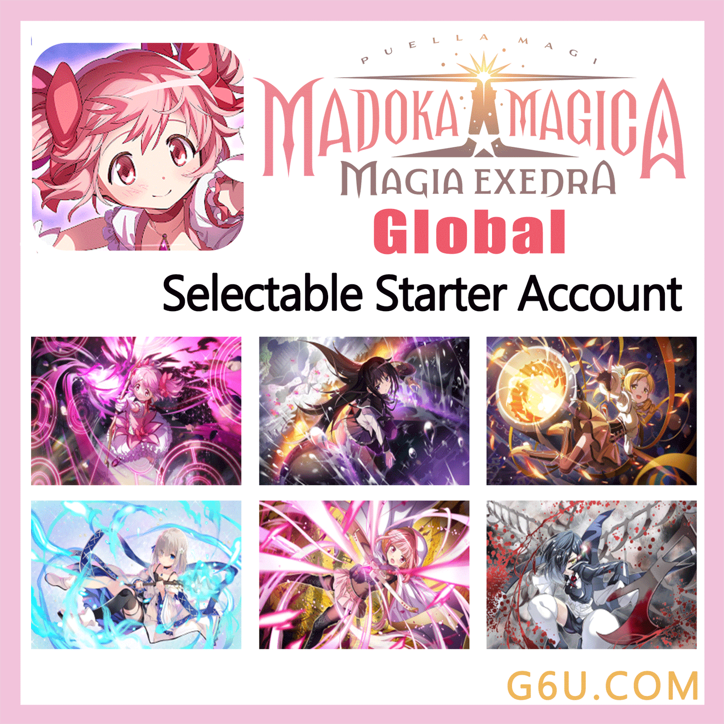 Puella Magi Madoka Magica Magia Exedra Selectable Starter Account ( Global )