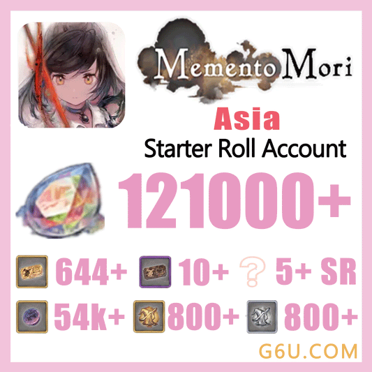 Memento Mori Starter Reroll Account (Asia)