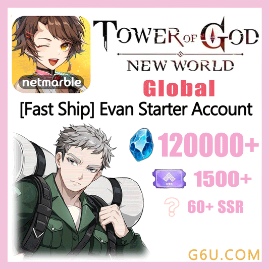 Tower of God New World [Fast Ship] Evan Starter Account (Global)