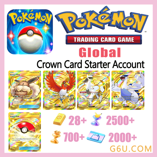 Pokémon TCG Pocket Crown Card Starter Account ( Global )