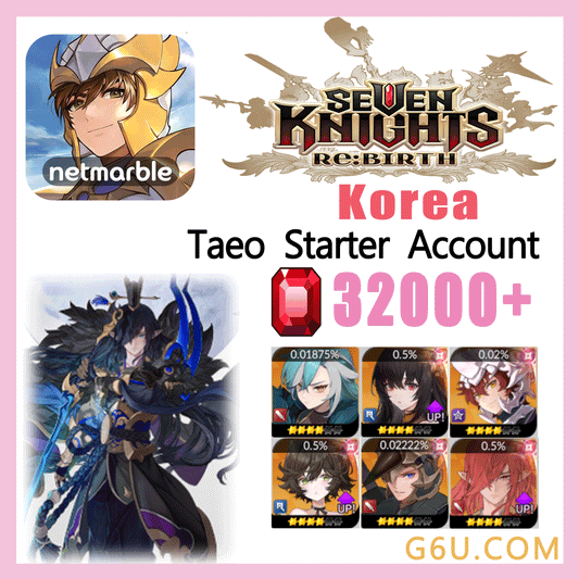 SEVEN KNIGHT:RE BRITH Taeo Starter Account ( Korea )