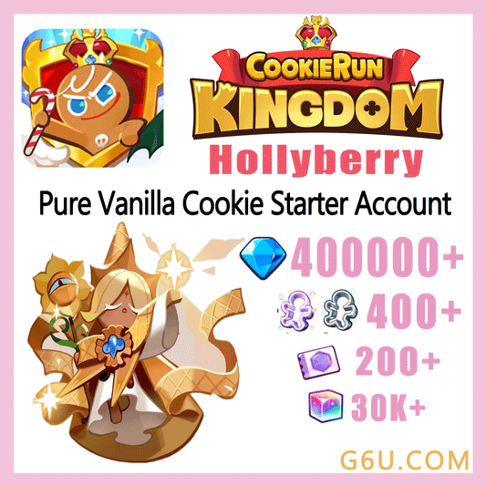 Cookie Run: Kingdom Pure Vanilla Cookie Starter Account (Hollyberry)