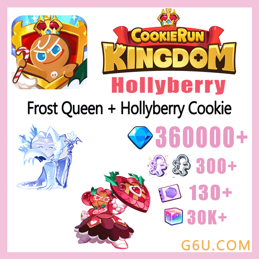 Cookie Run: Kingdom Frost Queen + Hollyberry Cookie Starter Account(Hollyberry)