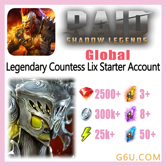 Raid: Shadow Legends Legendary Countess Lix Starter Account (Global)
